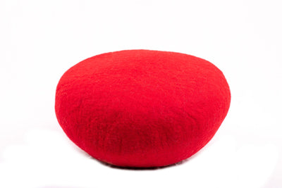 Red Ombre Felt Cat Cave- Wool Pet House- Cat House: Made Using 100% Pure Wool- Handmade Wool Felted  Bed- Gifts For Pet And Pet Lovers