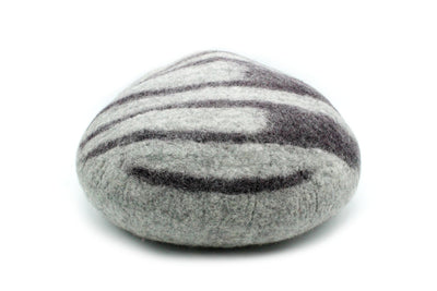 Grey Stone Wool Cat Bed- 100% Premium Wool Cat House - Ideal Gift for Pet Lovers