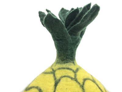 Pineapple Shaped Handmade Felt Cat Cave- Wool Cat Bed Using 100% Pure Wool - Pet Bedding - Modern Pet Furniture