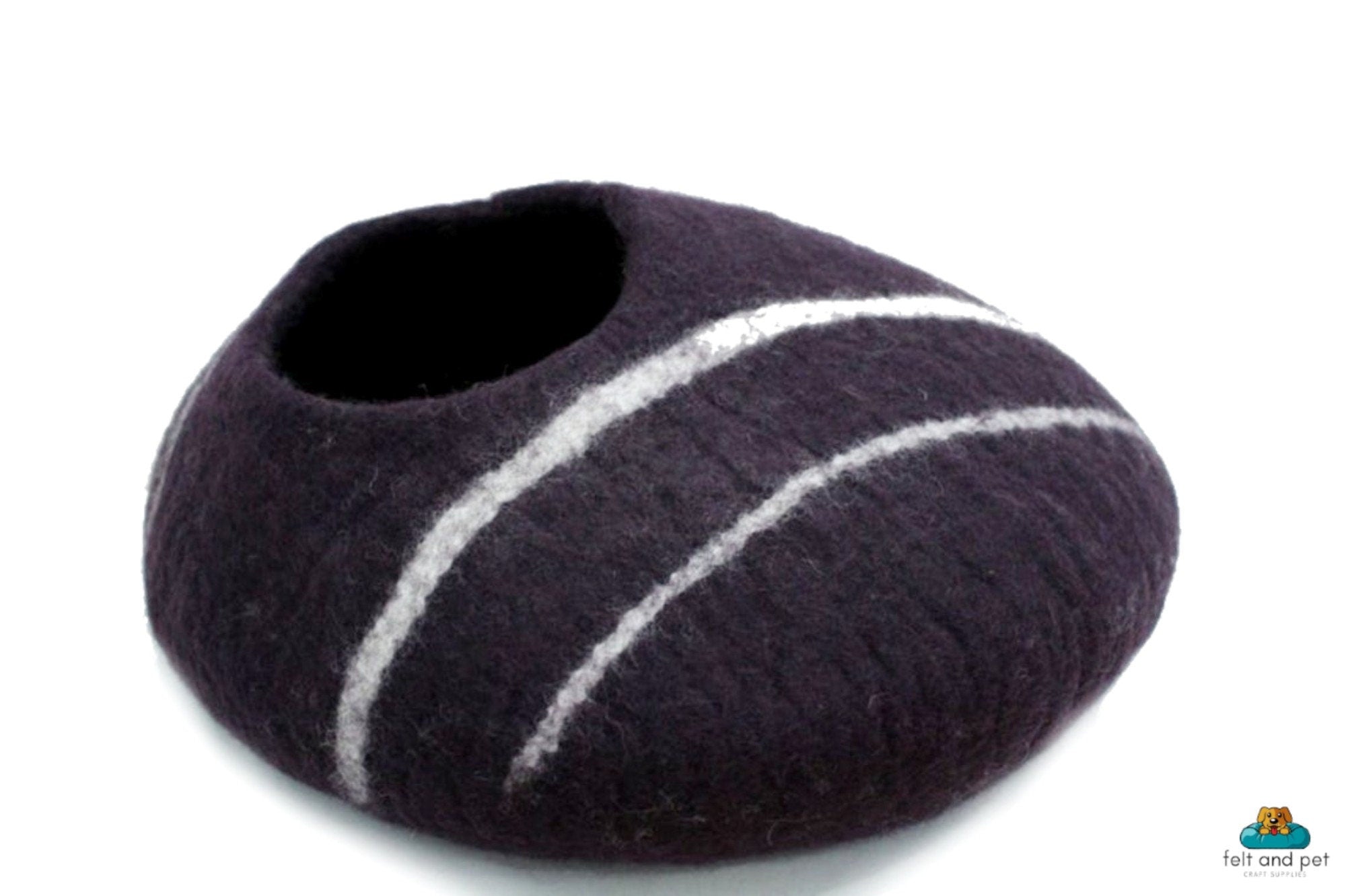 Felt Cat Cave- Pet Furniture made from organic material-  Non-toxic, Non-allergic