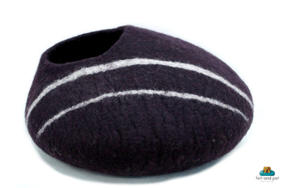 Felt Cat Cave- Pet Furniture made from organic material-  Non-toxic, Non-allergic