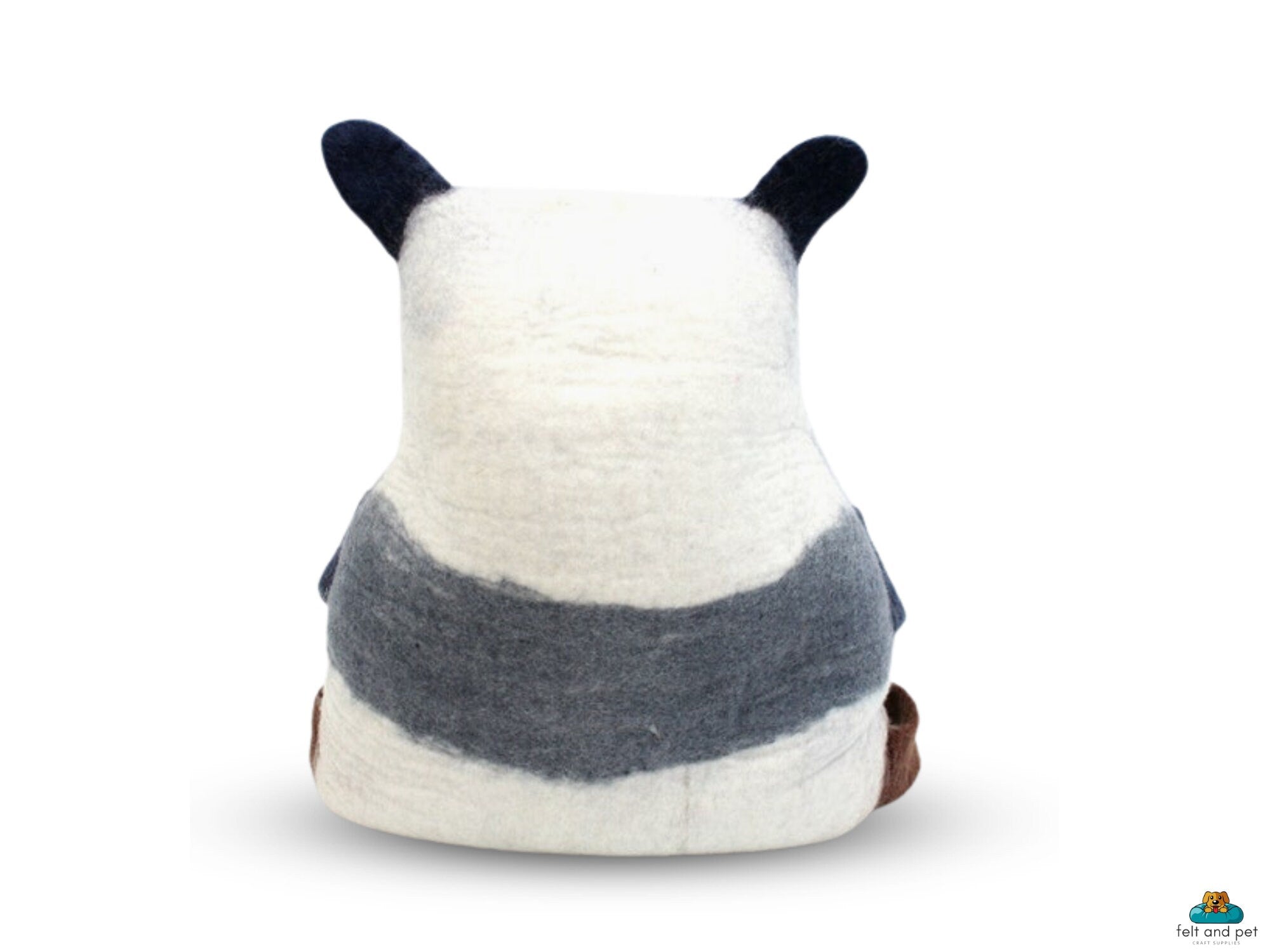 Felt Cat Cave – Handmade Panda Design Pet Bed