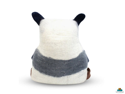 Felt Cat Cave – Handmade Panda Design Pet Bed