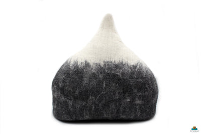 Snowy Mountain Cat Cave- Wool Cat House- Pet Bedding- Premium Nap Cocoon- Woolen Cat House- Gift For Pet Lover- 100% Pure And Natural Wool