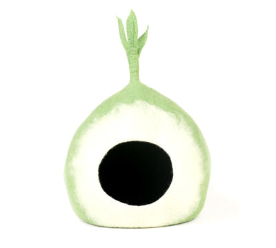 Cozy Radish Felt Cat Cave - Handmade Felt Hide way For Pets - Cat Furniture - Soft & Durable - Gifts, Behind WC  11, in front WC 01,