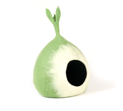 Cozy Radish Felt Cat Cave - Handmade Felt Hide way For Pets - Cat Furniture - Soft & Durable - Gifts, Behind WC  11, in front WC 01,