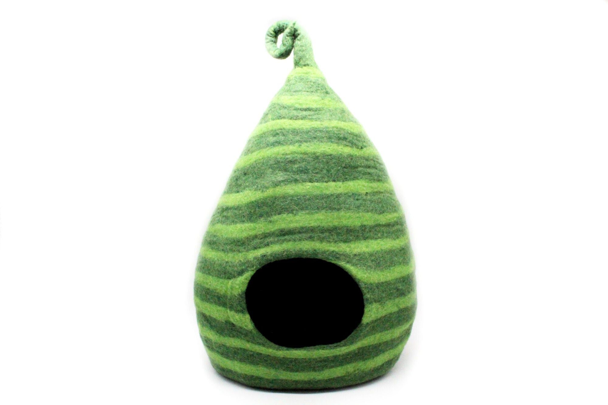 Wool Felt  Cat Cave - Unique Felt Cat Cave - Pet Friendly Bed - Luxury  Furniture -  Gift For Pet