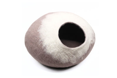 Ombre Wool Cat House- Felt Cat Cave- Handmade, Soft And Cozy Pet Bed - Eco Friendly Pet Furniture-Made using 100% Pure Wool