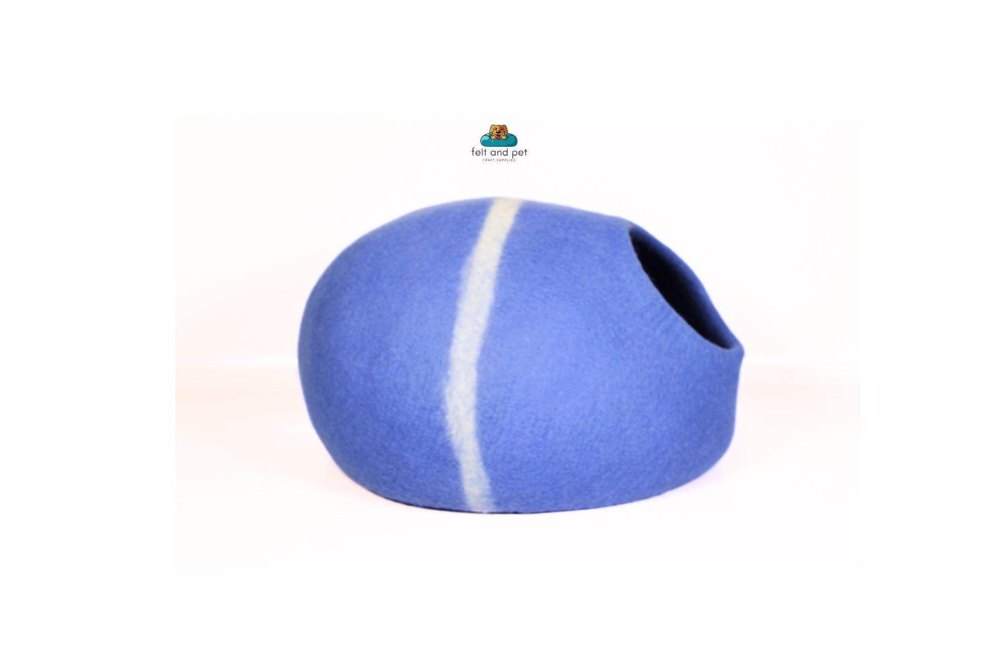 Felt Cat Cave - Wool Felted Pet Bed- Warm & Cozy Kitty House- Handmade Cozy Snuggle Place  For Your Pet
