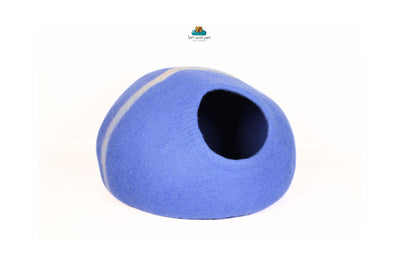 Felt Cat Cave - Wool Felted Pet Bed- Warm & Cozy Kitty House- Handmade Cozy Snuggle Place  For Your Pet