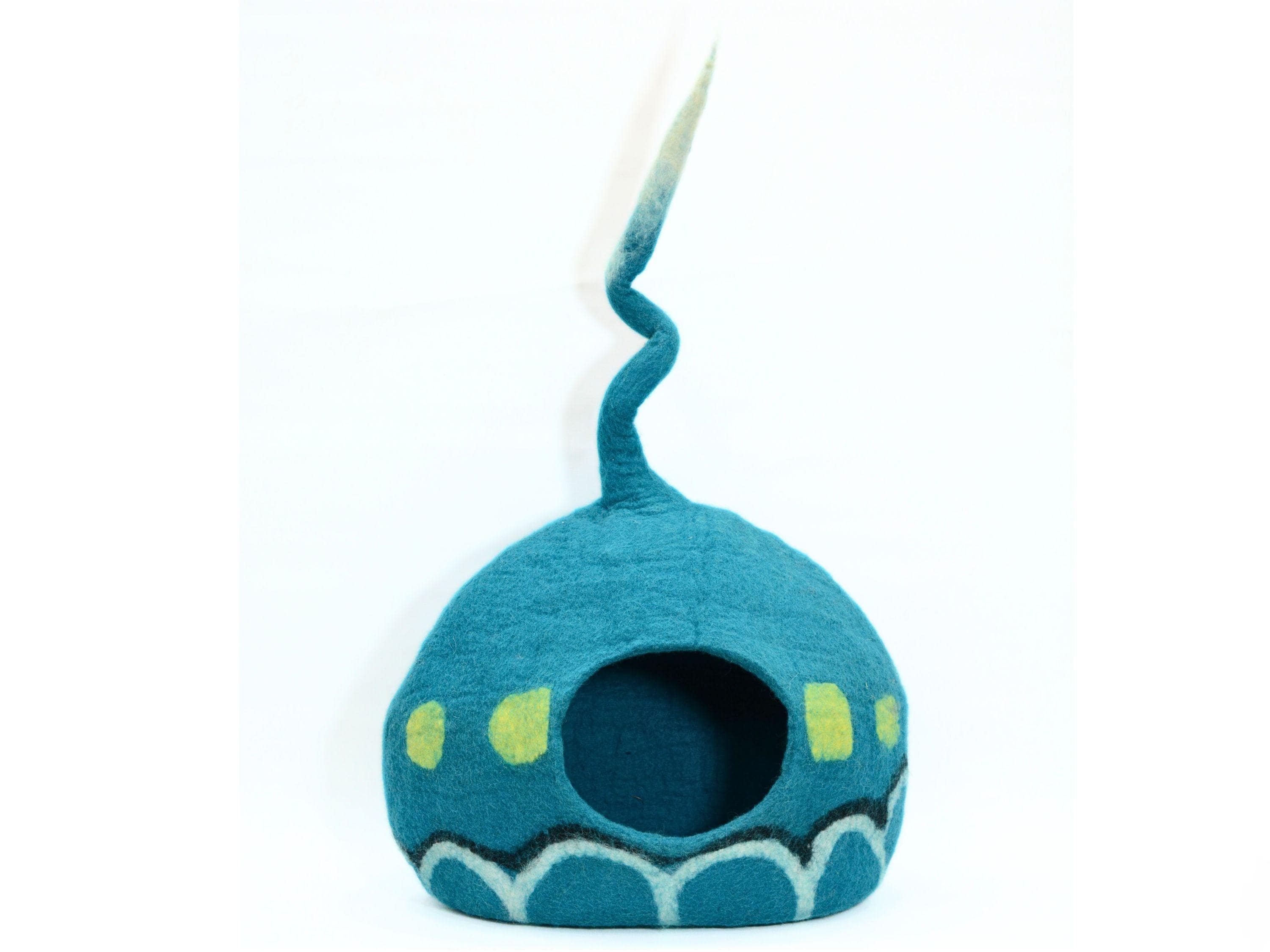 Wool Cat House Made Using 100% Pure Wool-Handmade Felt Cat Cave-Pet Furniture-Custom Cats Bed- Ideal Gift For Pet Lovers