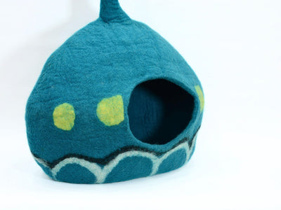 Wool Cat House Made Using 100% Pure Wool-Handmade Felt Cat Cave-Pet Furniture-Custom Cats Bed- Ideal Gift For Pet Lovers