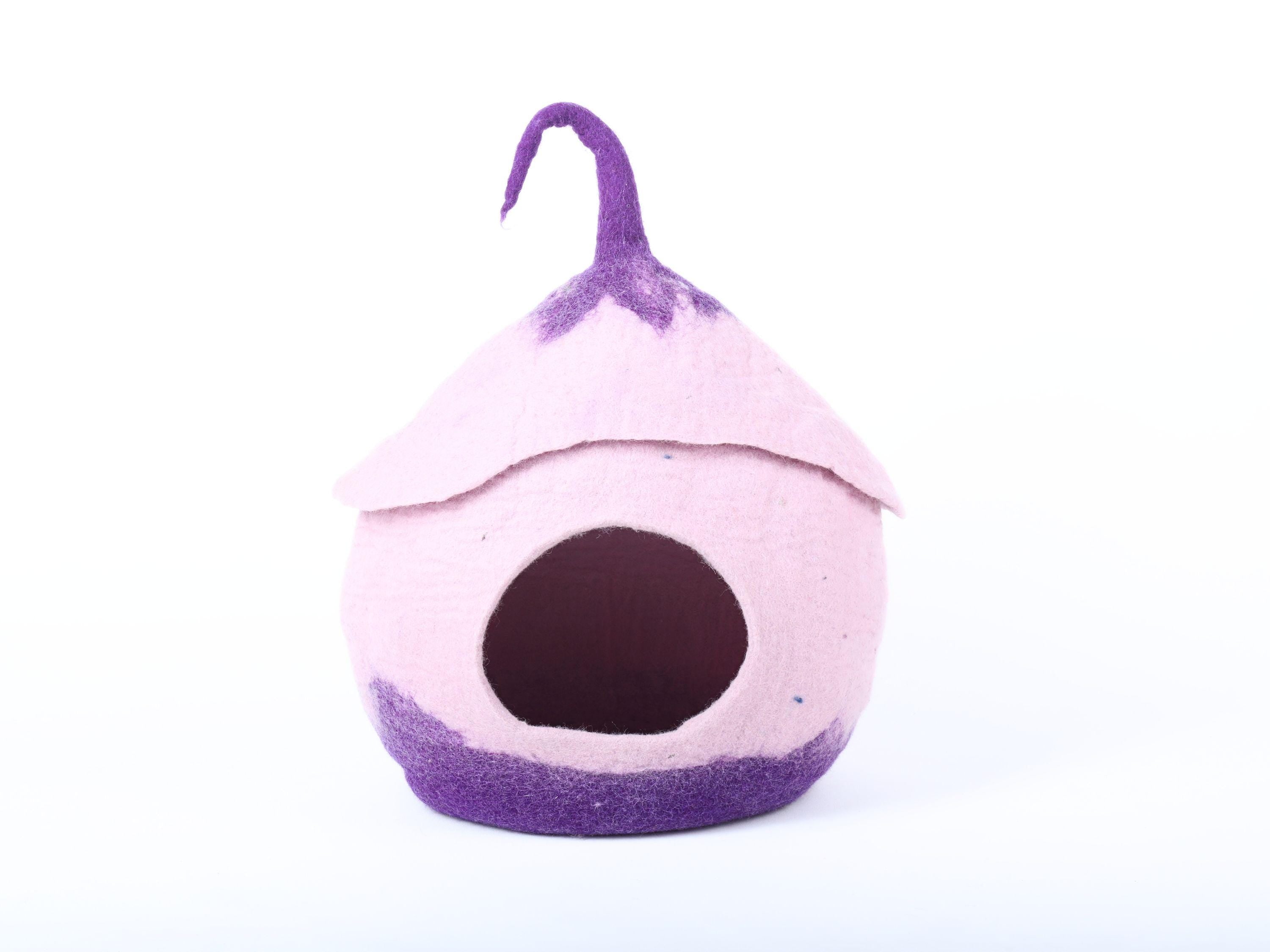 Handmade Wool Cat House- Large Cat Beds- Pure Wool Pet Funrniture- Customizable Pet Beds