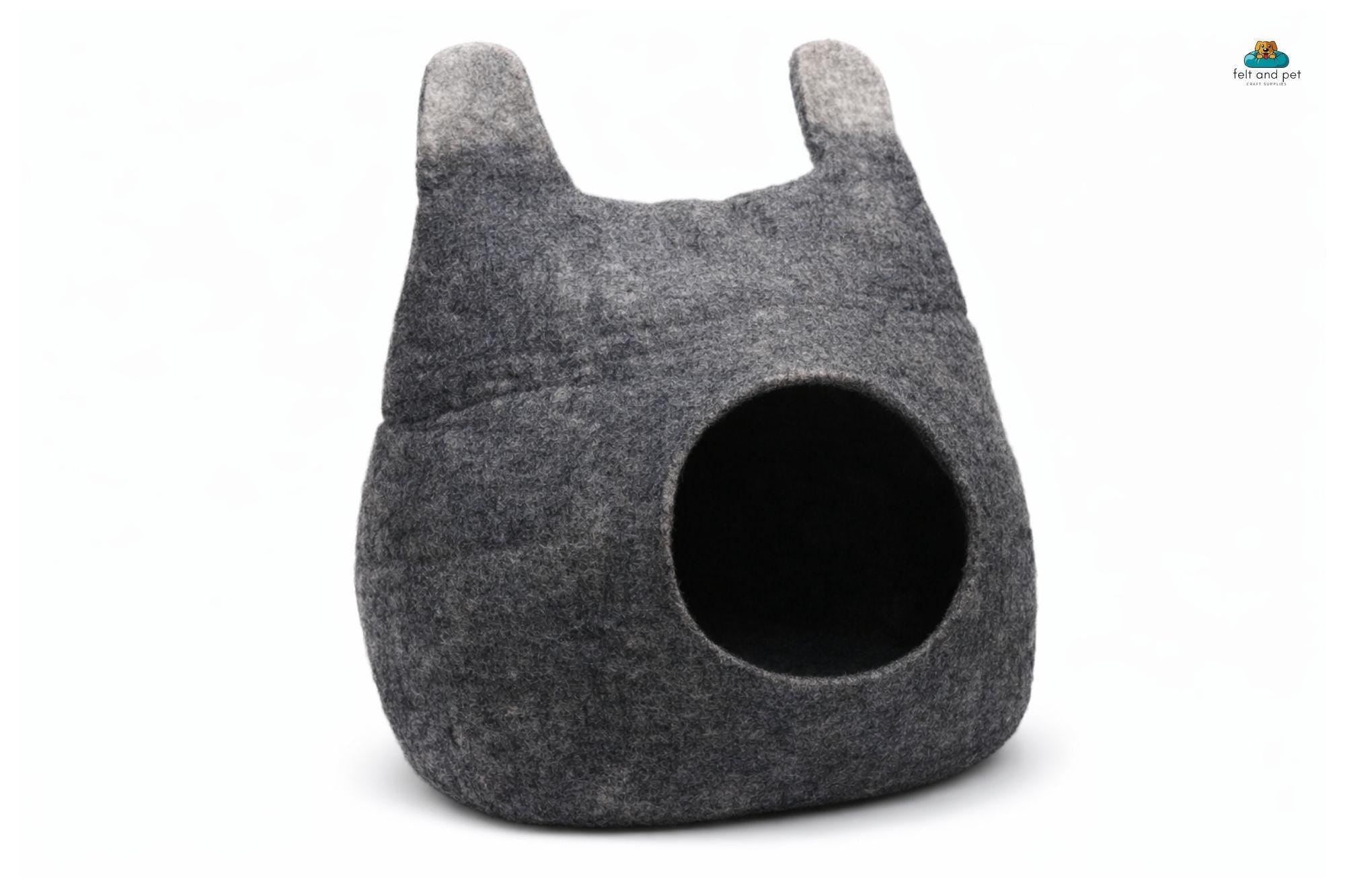 Premium Wool Cat Beds- Felt Cat House- Pet Furniture- Made Using 100% Pure Wool- Custom Cat Caves- Available In Different Sizes And Colors