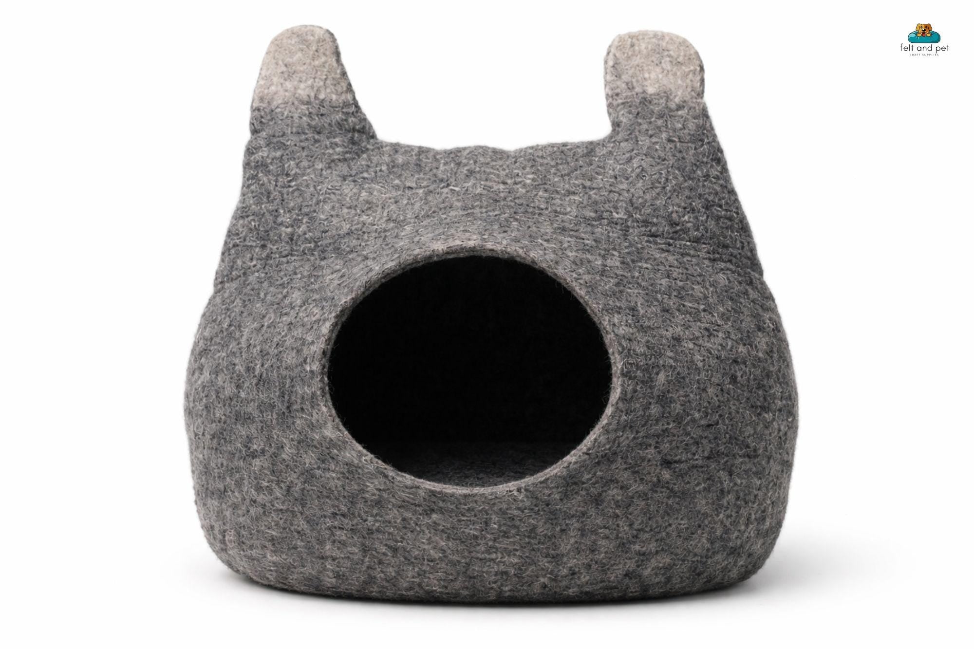 Premium Wool Cat Beds- Felt Cat House- Pet Furniture- Made Using 100% Pure Wool- Custom Cat Caves- Available In Different Sizes And Colors