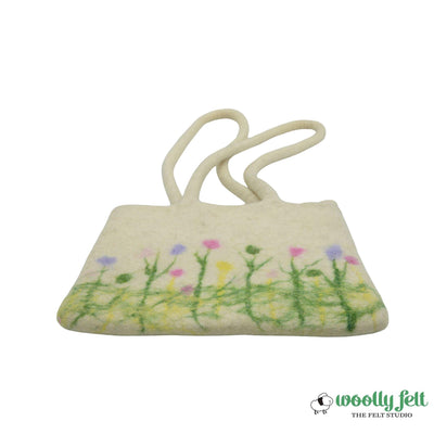 Handmade Floral Felt Tote Bag