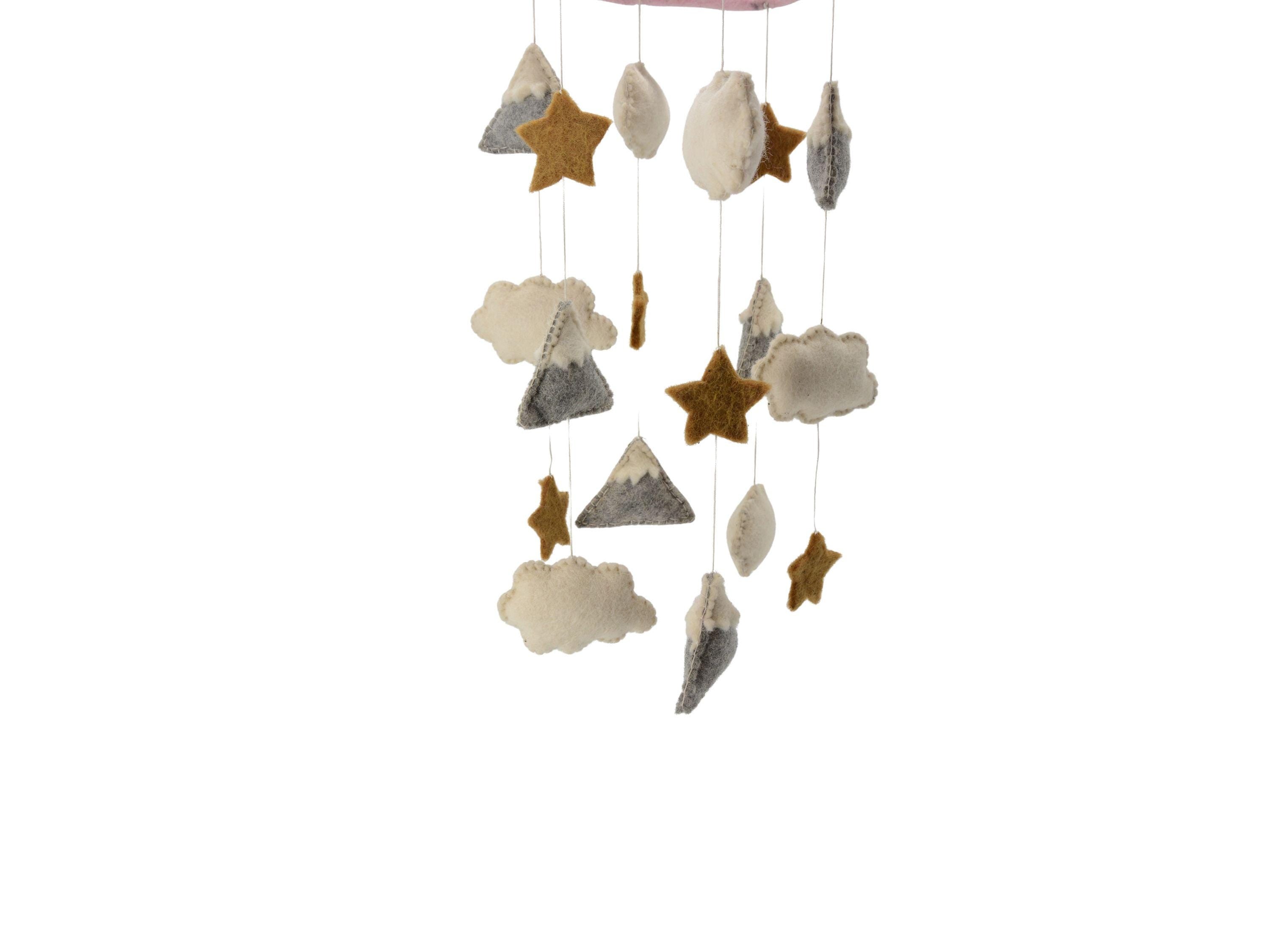 Mountain Clouds Stars Nursery Decor