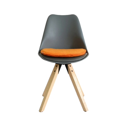 수제 노란색 사다리꼴 모양 펠트 폼 패딩 의자 쿠션 양모 시트 패드